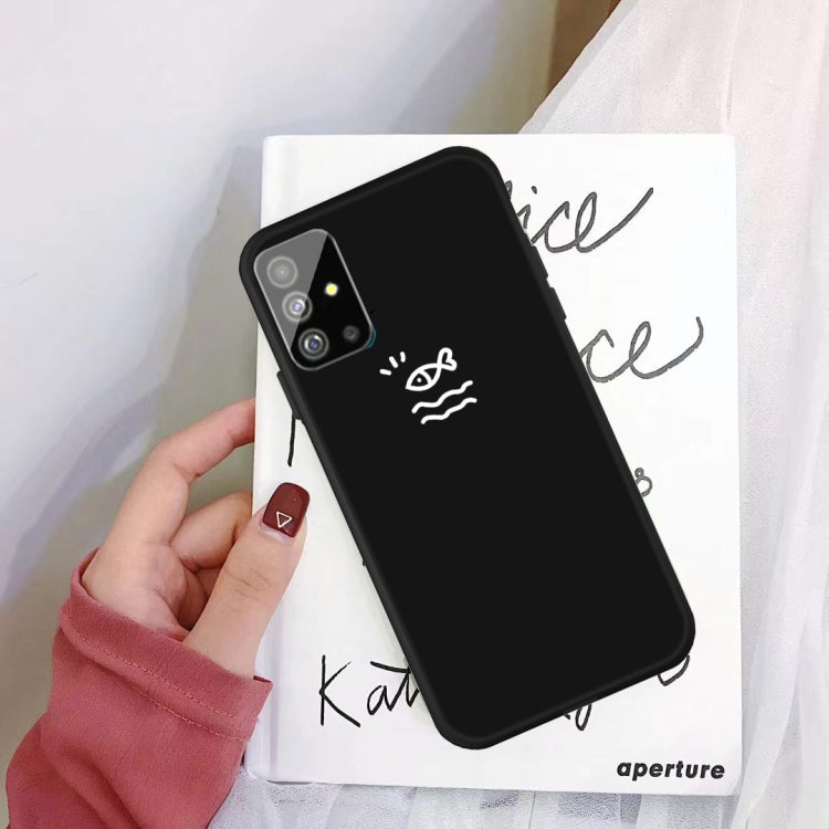 For Galaxy S20+ Little Fish Pattern Frosted TPU Protective Case