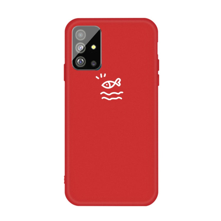 For Galaxy S20+ Little Fish Pattern Frosted TPU Protective Case