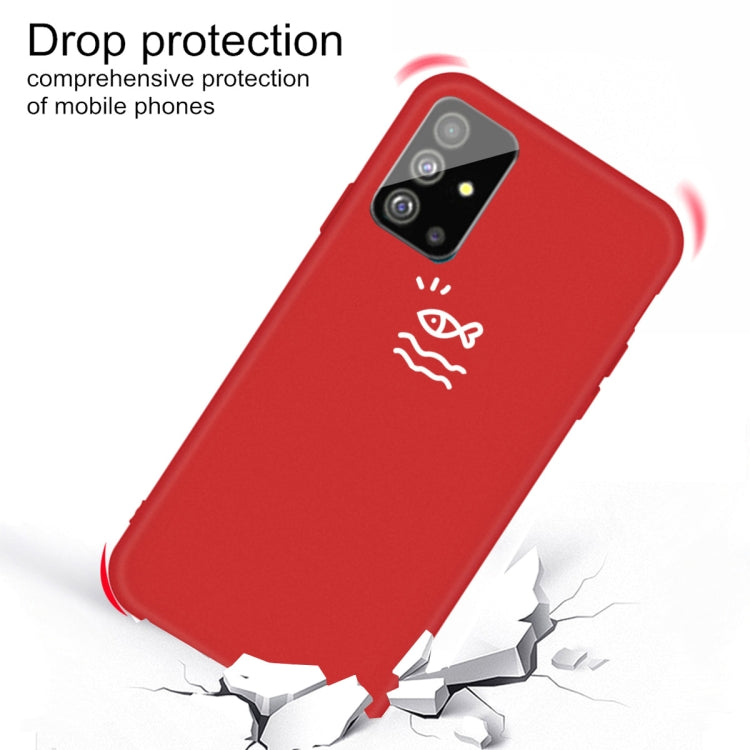 For Galaxy S20+ Little Fish Pattern Frosted TPU Protective Case