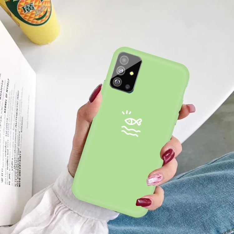 For Galaxy S20+ Little Fish Pattern Frosted TPU Protective Case