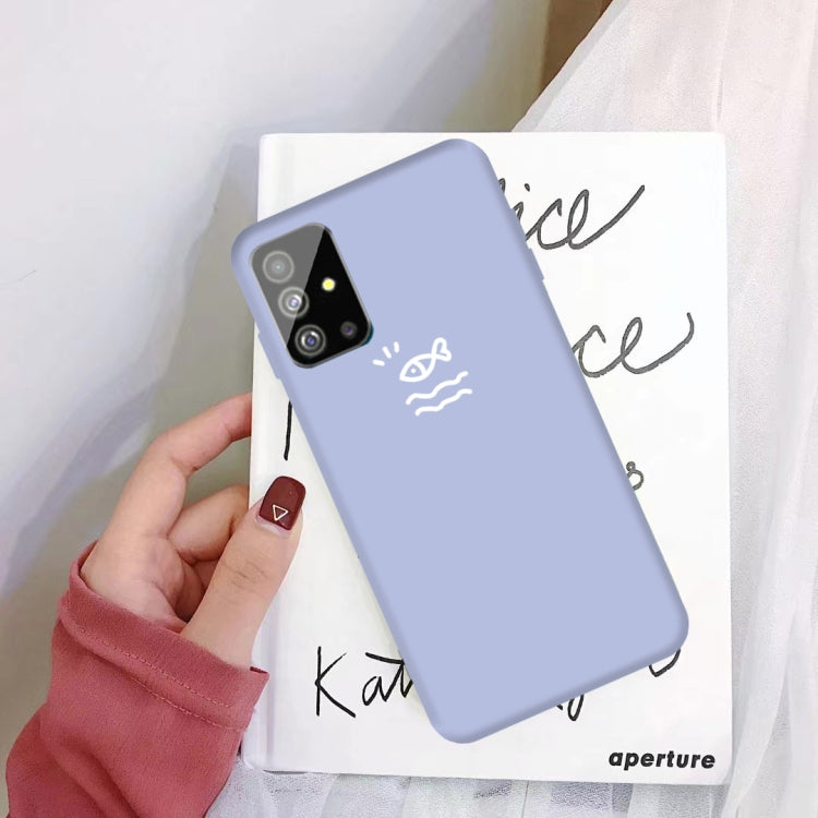 For Galaxy S20+ Little Fish Pattern Frosted TPU Protective Case