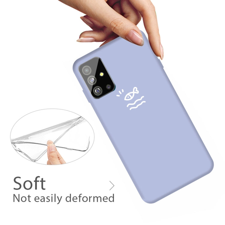 For Galaxy S20+ Little Fish Pattern Frosted TPU Protective Case