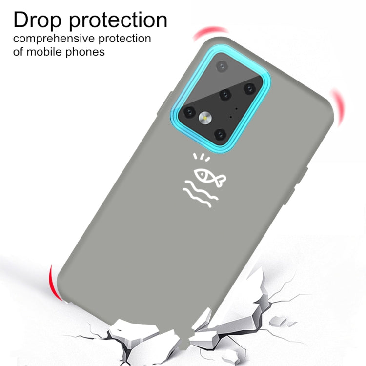For Galaxy S20 Ultra Little Fish Pattern Frosted TPU Protective Case