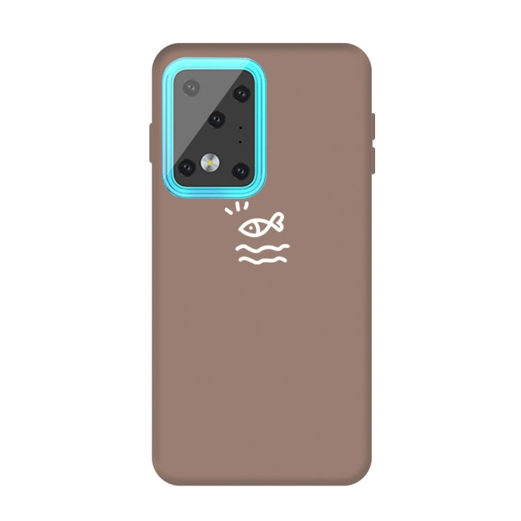 For Galaxy S20 Ultra Little Fish Pattern Frosted TPU Protective Case