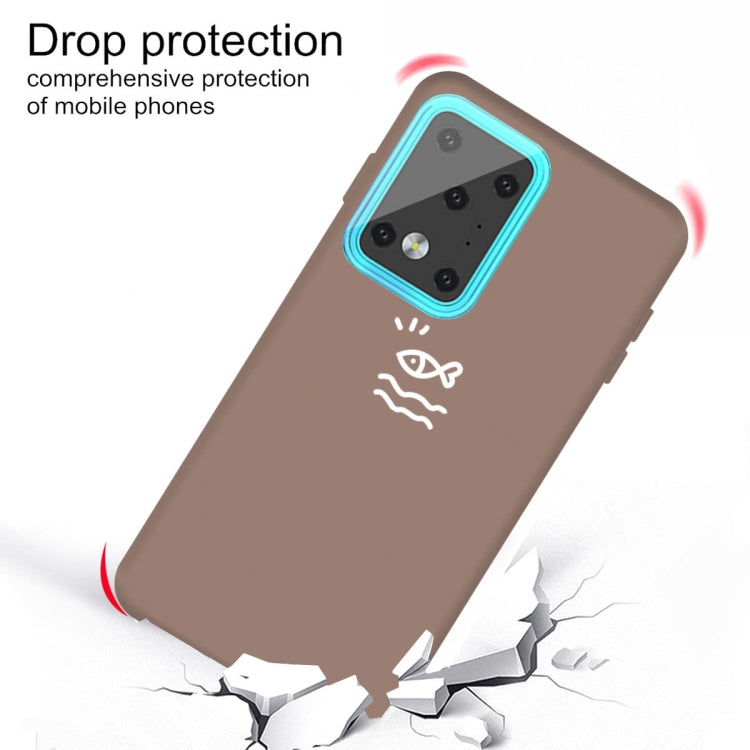 For Galaxy S20 Ultra Little Fish Pattern Frosted TPU Protective Case