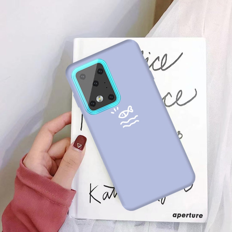 For Galaxy S20 Ultra Little Fish Pattern Frosted TPU Protective Case