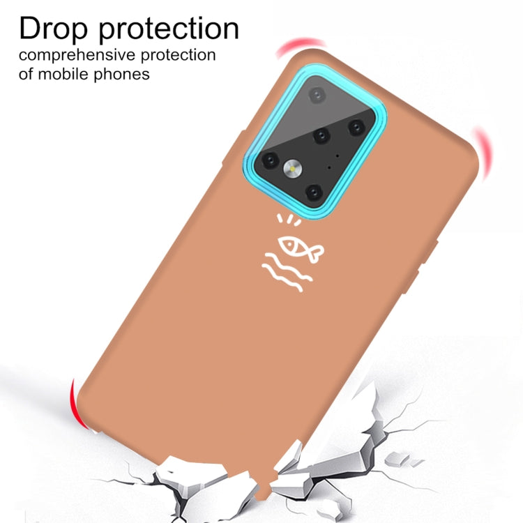 For Galaxy S20 Ultra Little Fish Pattern Frosted TPU Protective Case