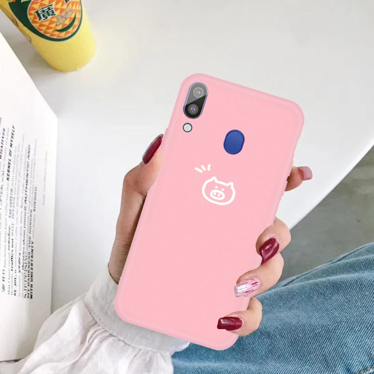 For Galaxy A30 Little Fish Pattern Frosted TPU Protective Case