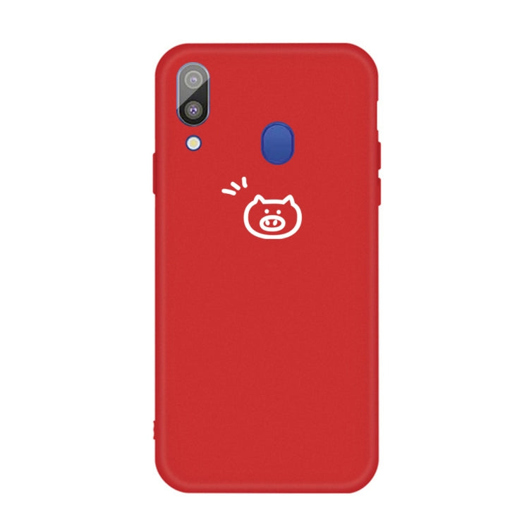 For Galaxy A30 Little Fish Pattern Frosted TPU Protective Case