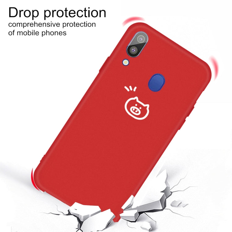 For Galaxy A30 Little Fish Pattern Frosted TPU Protective Case