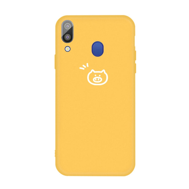 For Galaxy A30 Little Fish Pattern Frosted TPU Protective Case