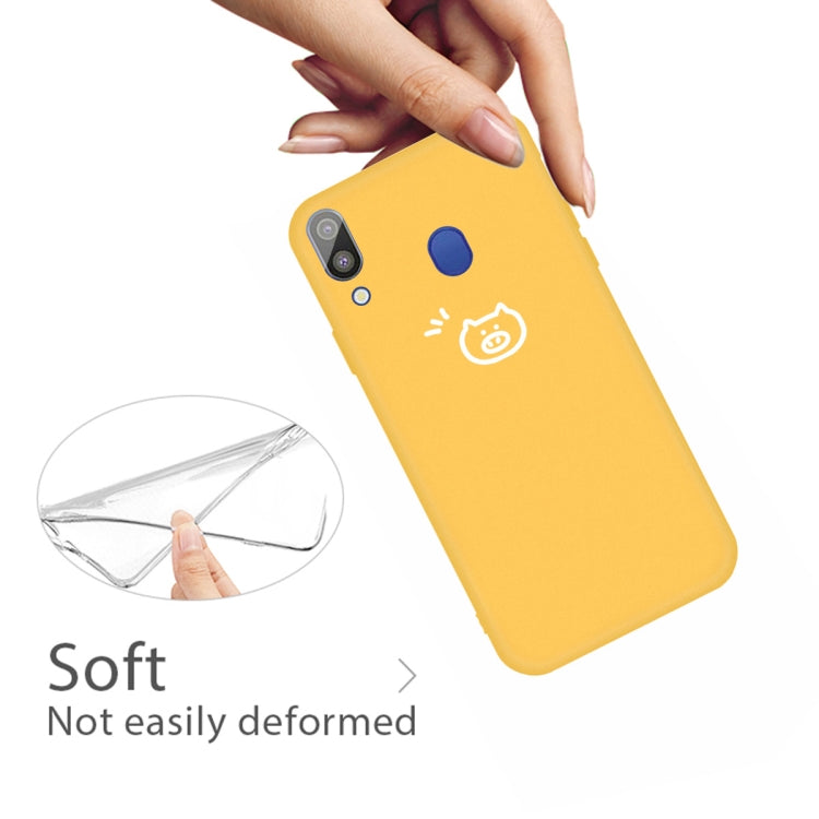 For Galaxy A30 Little Fish Pattern Frosted TPU Protective Case