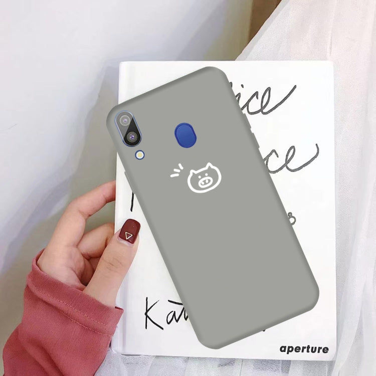 For Galaxy A30 Little Fish Pattern Frosted TPU Protective Case