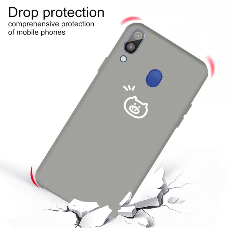 For Galaxy A30 Little Fish Pattern Frosted TPU Protective Case
