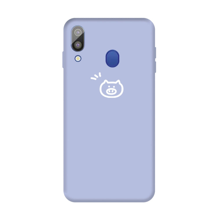 For Galaxy A30 Little Fish Pattern Frosted TPU Protective Case