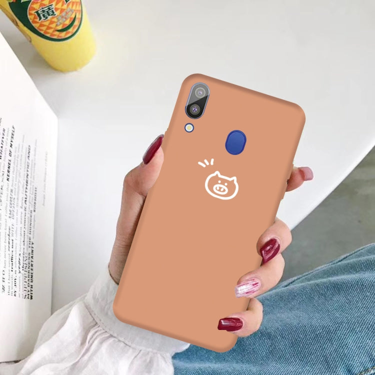 For Galaxy A30 Little Fish Pattern Frosted TPU Protective Case