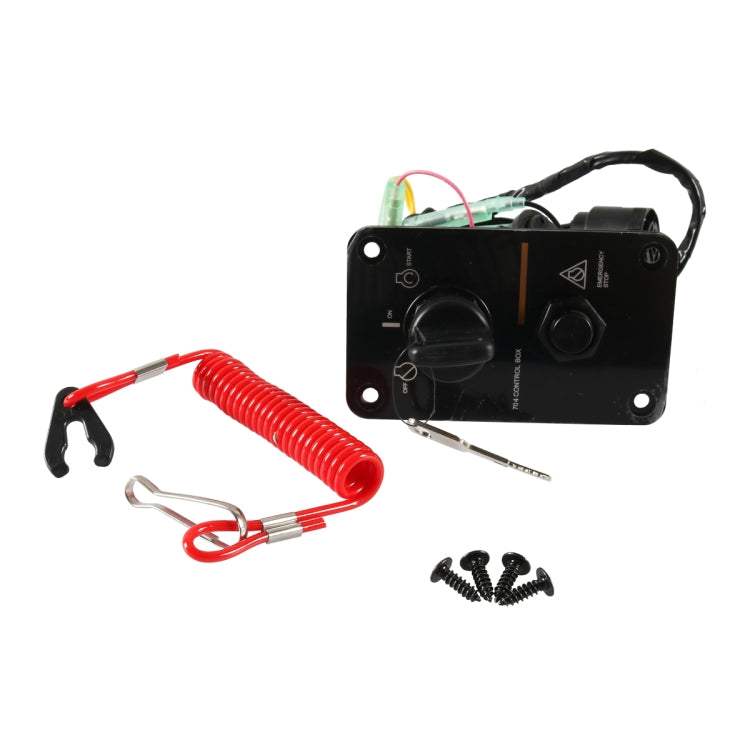 A6650 Outboard / Yacht Single Engine Key Switch Panel Kit for Yamaha 704-82570-08-00