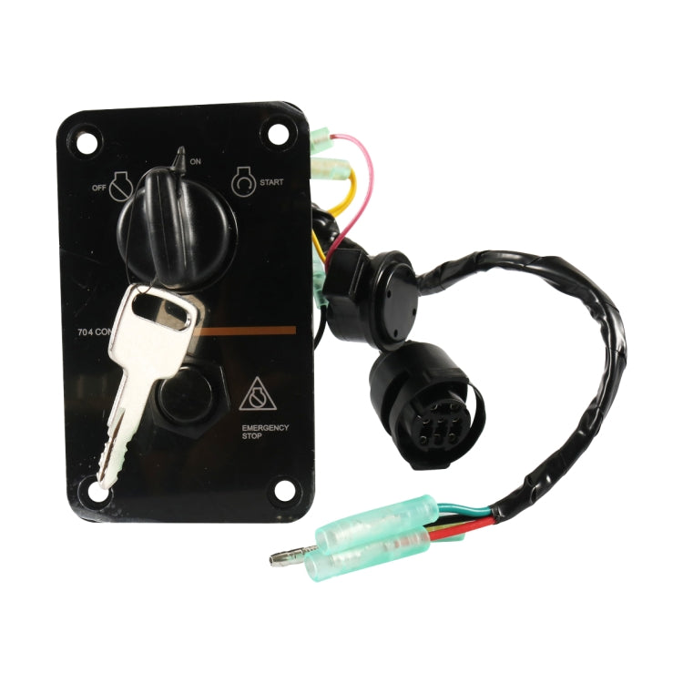 A6650 Outboard / Yacht Single Engine Key Switch Panel Kit for Yamaha 704-82570-08-00
