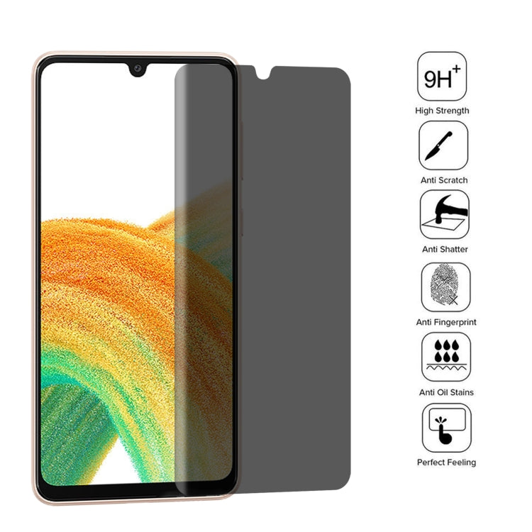 25 PCS Full Cover Anti-peeping Tempered Glass Film For Samsung Galaxy A33 5G