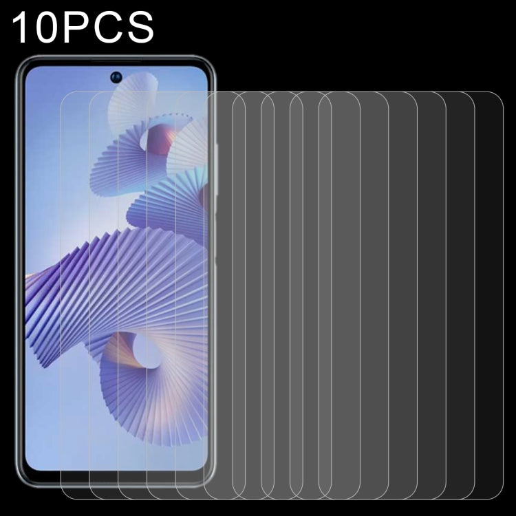 10 PCS 0.26mm 9H 2.5D Tempered Glass Film For ZTE Blade V40 Pro