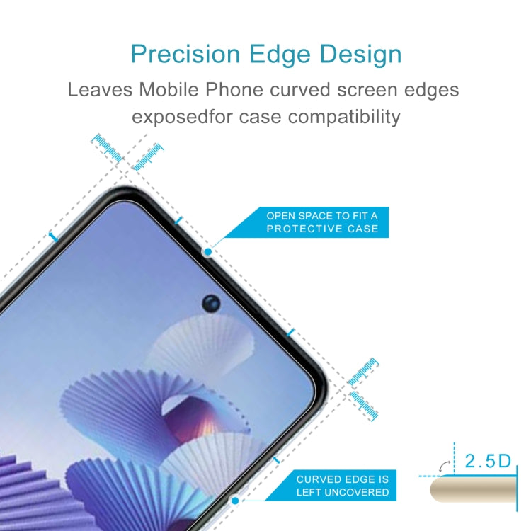 10 PCS 0.26mm 9H 2.5D Tempered Glass Film For ZTE Blade V40 Pro