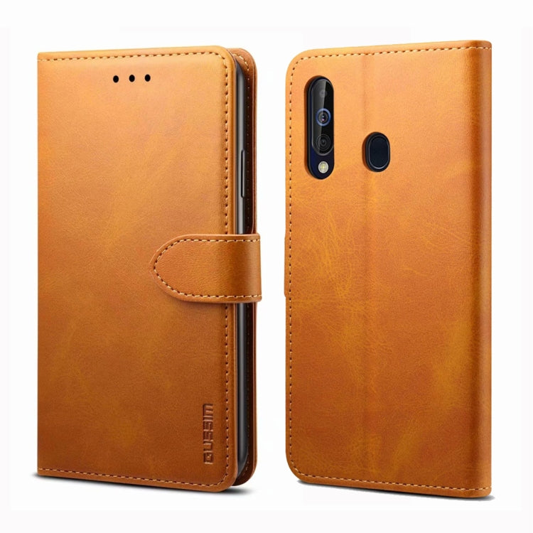 For Galaxy A40 GUSSIM Business Style Horizontal Flip Leather Case with Holder & Card Slots & Wallet