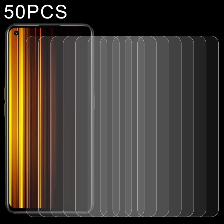 50 PCS 0.26mm 9H 2.5D Tempered Glass Film For OPPO Realme Q5 Pro