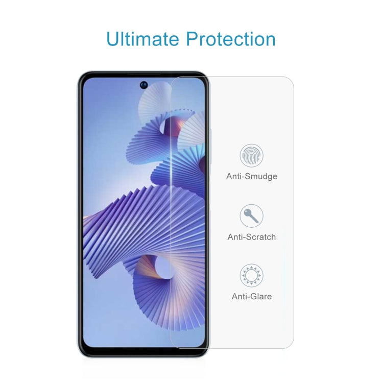 50 PCS 0.26mm 9H 2.5D Tempered Glass Film For ZTE Blade V40 Pro