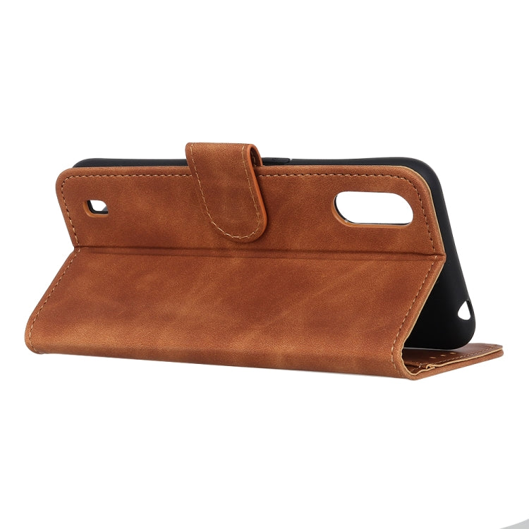 For ZTE A7(2020) KHAZNEH Retro Texture PU + TPU Horizontal Flip Leather Case with Holder & Card Slots & Wallet