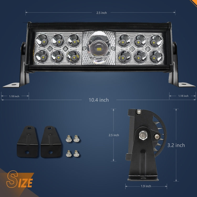 10 inch Two-row Monocular Dual-color Work Light