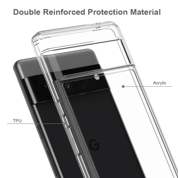 For Google Pixel 7 Pro Scratchproof TPU + Acrylic Protective Case(Transparent)