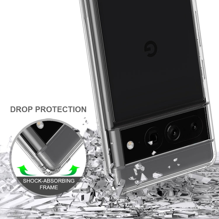 For Google Pixel 7 Pro Scratchproof TPU + Acrylic Protective Case(Transparent)