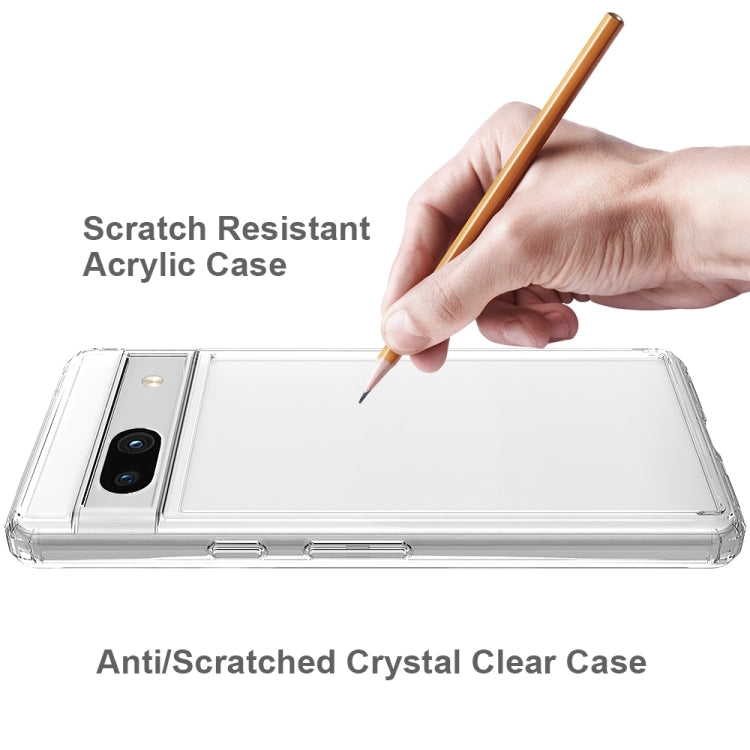 For Google Pixel 7A Scratchproof Acrylic TPU Phone Case (Transparent)