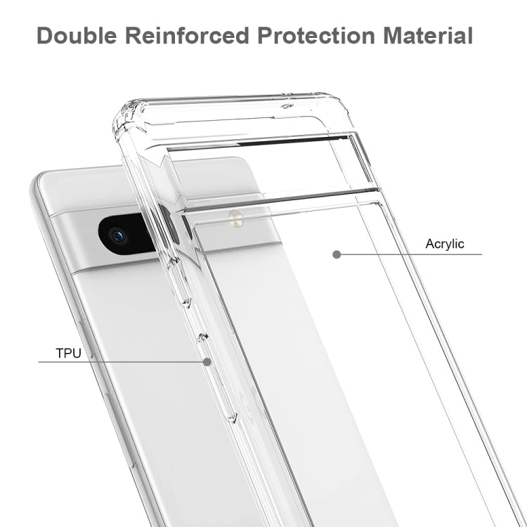 For Google Pixel 7A Scratchproof Acrylic TPU Phone Case (Transparent)