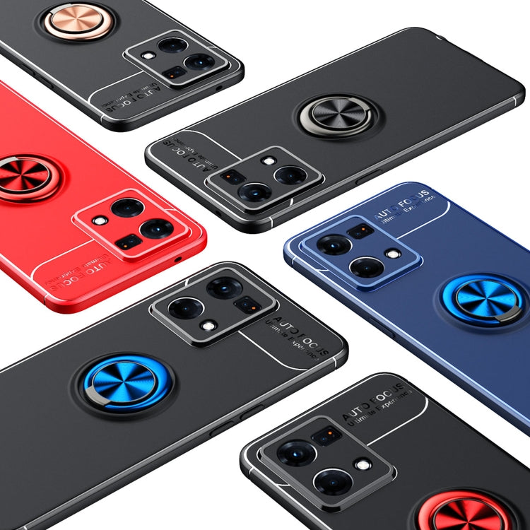 For OPPO Reno7 4G Metal Ring Holder 360 Degree Rotating TPU Phone Case