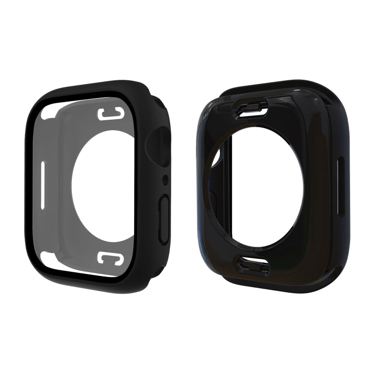 PC + Tempered Glass Film Waterproof Watch Case with Lower Cover For Apple Watch Series 8 / 7 45mm