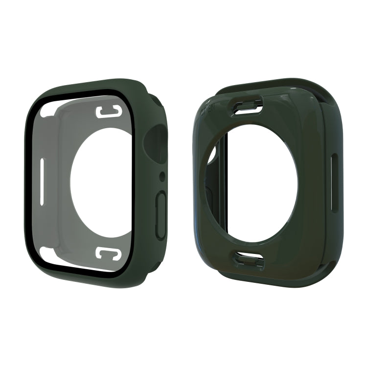 PC + Tempered Glass Film Waterproof Watch Case with Lower Cover For Apple Watch Series 8 / 7 45mm