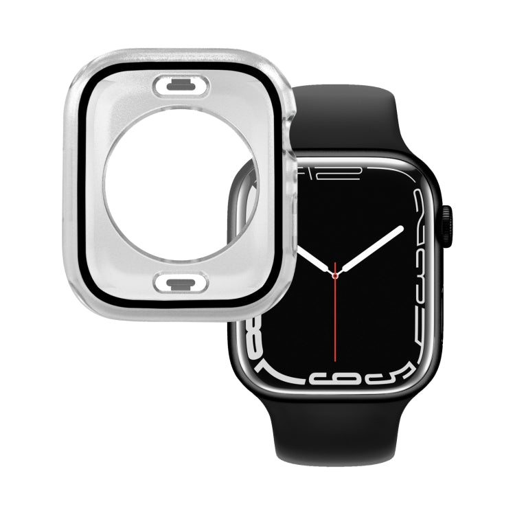 PC + Tempered Glass Film Waterproof Watch Case with Lower Cover For Apple Watch Series 8 / 7 45mm
