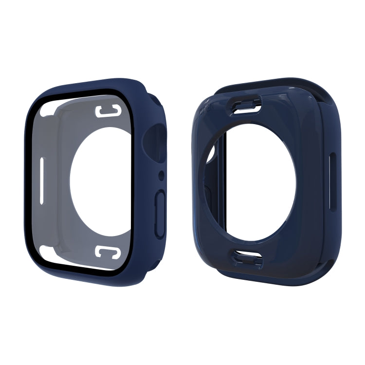 PC + Tempered Glass Film Waterproof Watch Case with Lower Cover For Apple Watch Series 8 / 7 45mm