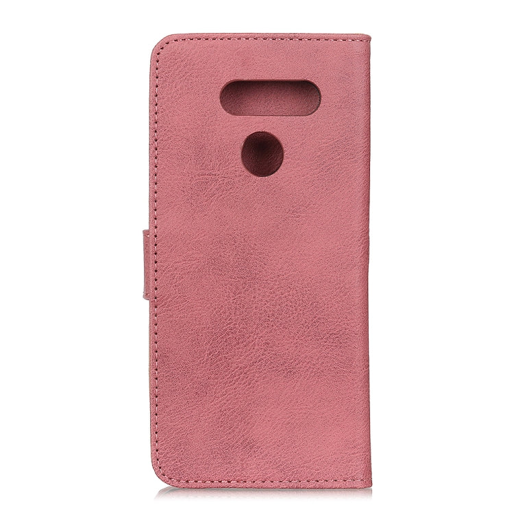 For LG Q70 KHAZNEH Cowhide Texture PU + TPU Horizontal Flip Leather Case with Holder & Card Slots & Wallet
