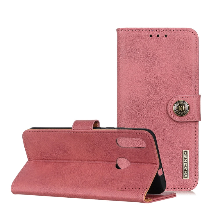 For OPPO A8 KHAZNEH Cowhide Texture PU + TPU Horizontal Flip Leather Case with Holder & Card Slots & Wallet