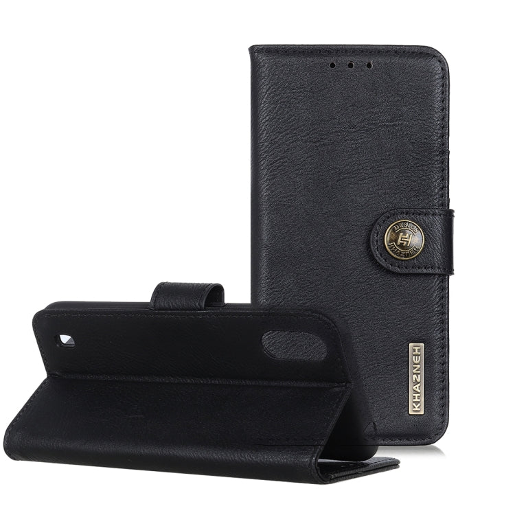 For ZTE A5(2020) KHAZNEH Cowhide Texture PU + TPU Horizontal Flip Leather Case with Holder & Card Slots & Wallet
