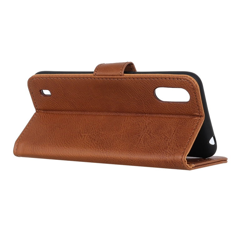 For ZTE A5(2020) KHAZNEH Cowhide Texture PU + TPU Horizontal Flip Leather Case with Holder & Card Slots & Wallet