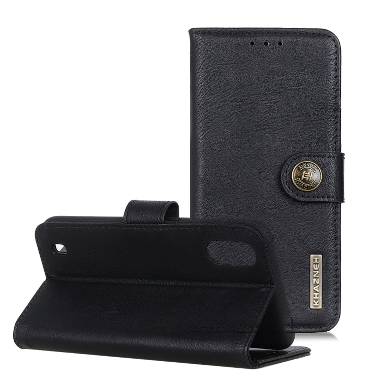 For ZTE A7(2020) KHAZNEH Cowhide Texture PU + TPU Horizontal Flip Leather Case with Holder & Card Slots & Wallet