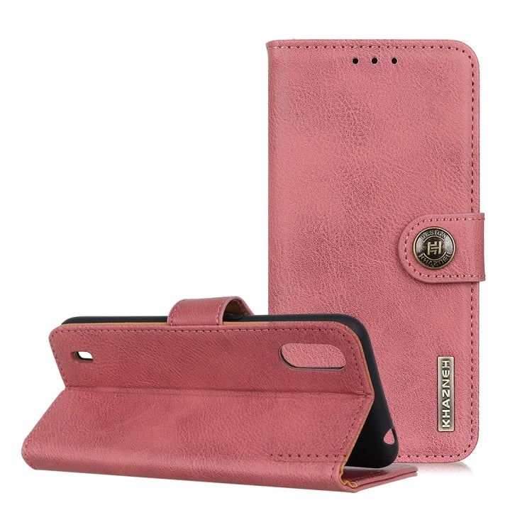 For ZTE A7(2020) KHAZNEH Cowhide Texture PU + TPU Horizontal Flip Leather Case with Holder & Card Slots & Wallet