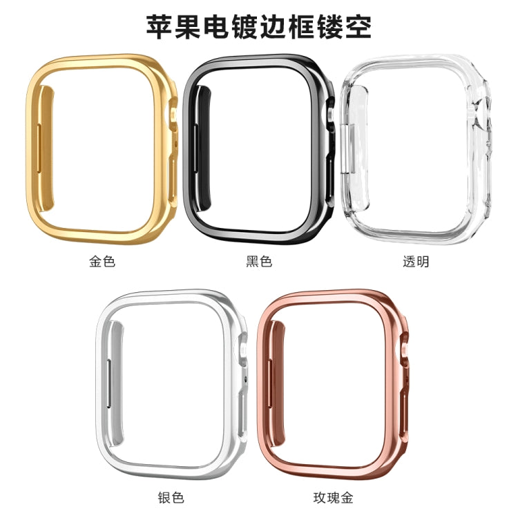 Electroplated PC Hollow Watch Protective Case For Apple Watch Series 8 / 7 41mm