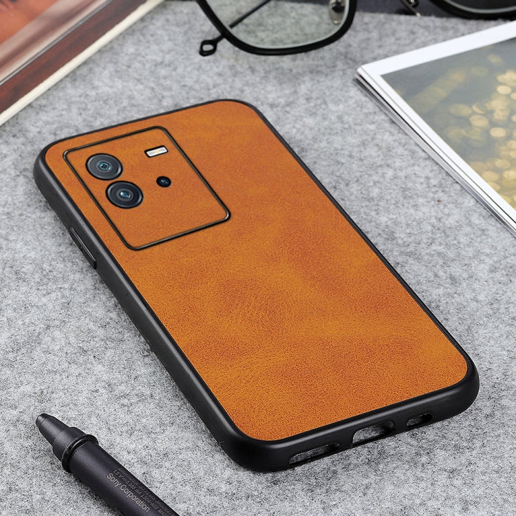 For vivo iQOO Neo6 Accurate Hole Two-color Calf Texture PU Phone Case