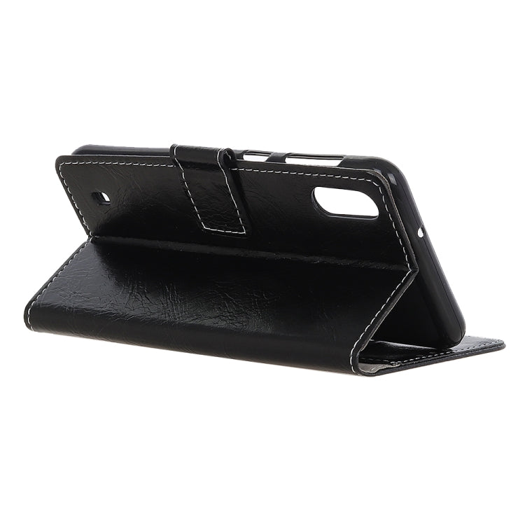 For ZTE A5(2020) Retro Crazy Horse Texture Horizontal Flip Leather Case with Holder & Card Slots & Photo Frame & Wallet
