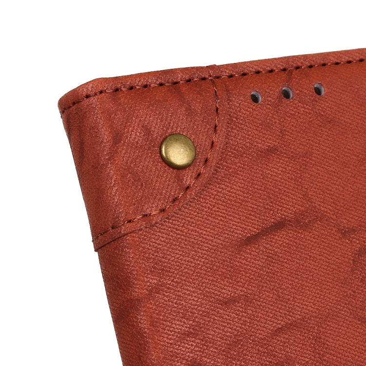 For Moto G8 Power Copper Buckle Retro Crazy Horse Texture Horizontal Flip Leather Case with Holder & Card Slots & Wallet