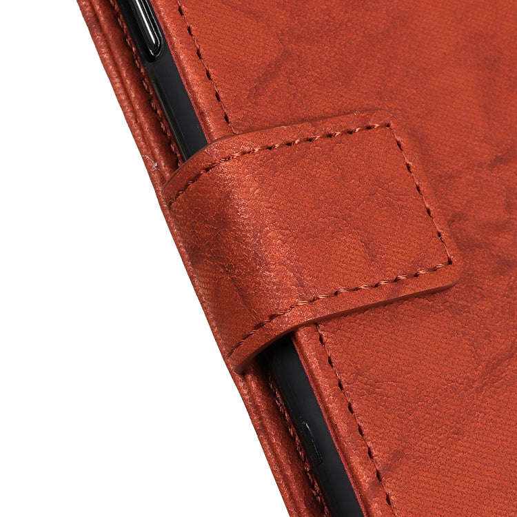 For ZTE A5(2020) Copper Buckle Retro Crazy Horse Texture Horizontal Flip Leather Case with Holder & Card Slots & Wallet